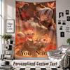Custom Tapestry Wall Hanging, Honkai Star Rail Personalized Name Text Home Wall Decor