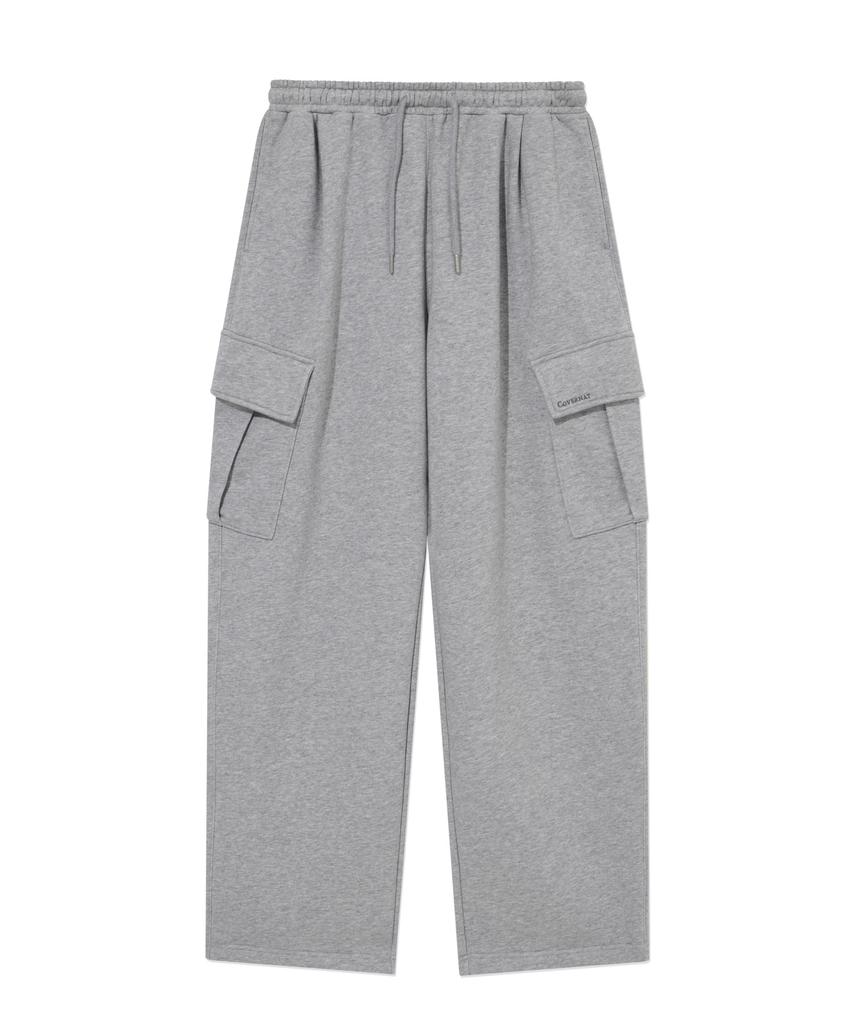 COVERNAT Small Authentic Cargo Sweatpants Melange Gray
