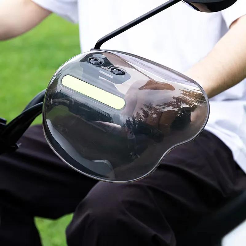 Easy To Install and Disassemble Hand Guard for Scooter Motorcycle ATV with Night Reflective Strip Wind Rain and Sun Protection