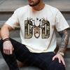 T-shirt Chasse Fête des Pères Cadeau Papa Chasseur Cerf Drôle Col Rond Amoureux de la Chasse T-shirts Été Homme Décontracté Confort Coton Doux Hauts