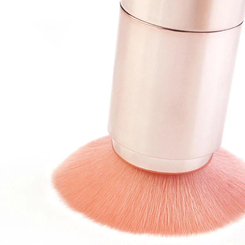 5 In 1 Portable Makeup Brushes For Foundation Eyebrow Lip Eyeshadow Loose Powder Cosmetic Brush Set Makeup Tools