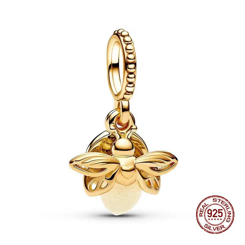 

Charms Copper Glowing Fireflies Charms Beads Fits 3Mm Original Bracelet Necklace Womens Diy Fine Jewelry Gifts