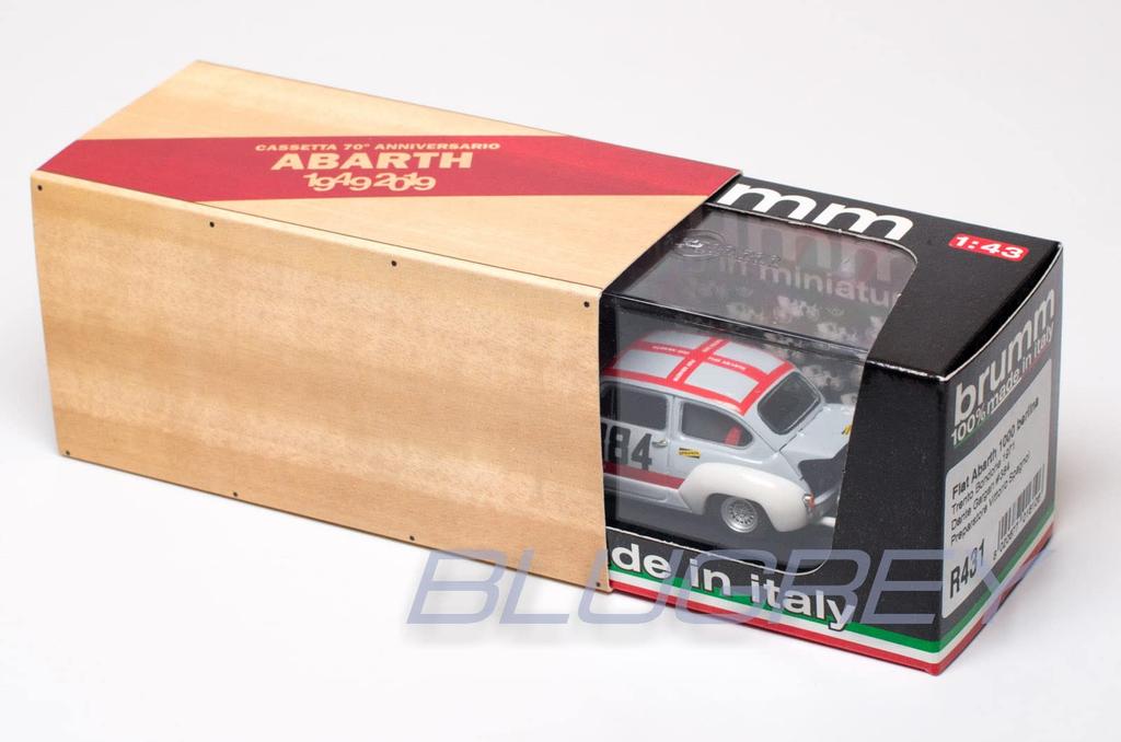 BRUMM FIAT ABARTH 1000 1971 Abarth 70. Jubiläum BRUMM FIAT ABARTH 1000 TRENTO BONDONE 1/43 [Artikel]