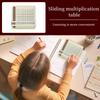 1Pcs Wooden Slidable Multiplication Table Teaching Tool Learning Educational Toys Board Durable Wear- Resistant Safe Material