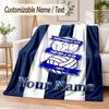 שמיכת פלנל עם טקסט מותאם אישית הדפס כדורגל BIRMINGHAM CITY שמיכה חמה ונעימה לבית לספה למיטה