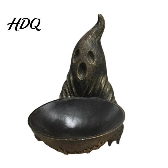 Cute Halloween Decor for Entrance Ghost Jewelry Dish Durable Resin Storage Bowl Decorative Fall Resistant Holder Retro Figurine Tray Rings
