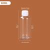 Transparent Plastic Bottle with Lid - Empty Small Trial Pack for Alcohol or Honey - Large Mouth Capsule Bottle