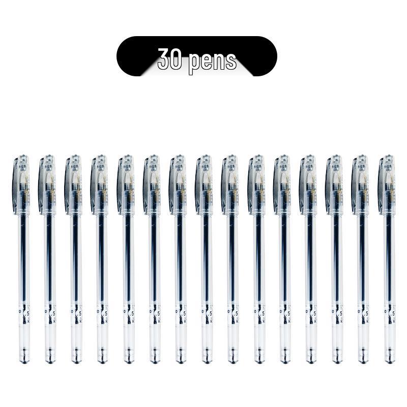 High-Quality Black Pen Set: 0.5 Signature Ballpoint, Ideal for Students & Exams