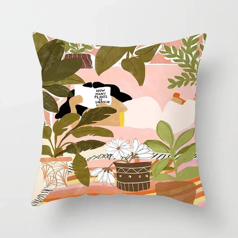 Office Sofa Cushion Cover Matisse Style Camera Record Player Printed Pillow Cover Luxury Home Decor Cushion Cover