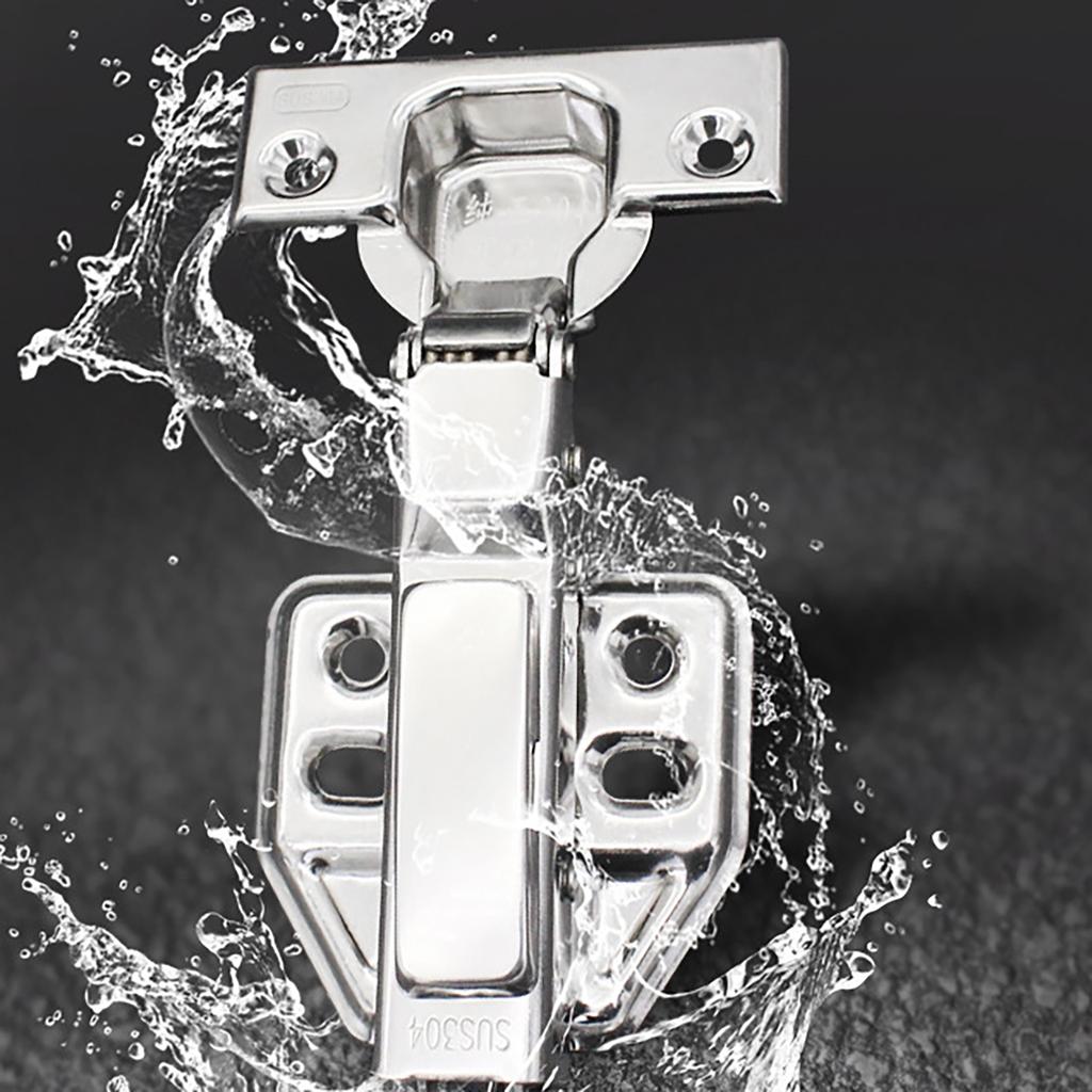 Set aus 2 Schranktürscharnieren Reparaturset Enthält 1 Scharnierplatten und 12 Schrauben Edelstahl für einfache Installation