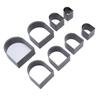 8Pcs Leather Cutting Die Handmade High Carbon Steel Hollow Cutter Mold Punching Tool Set