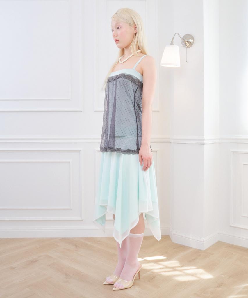Beliar Iris Low Rise Midi Skirt Mint