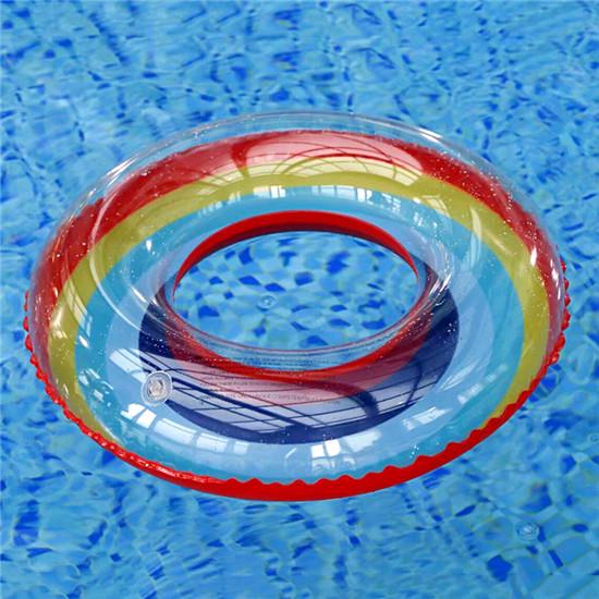 Exterior Îmbunătățit Mișcare de Înot Culoare Curcubeu Transparent Adulti Copii Flotabilitate Gonflabilă Swi