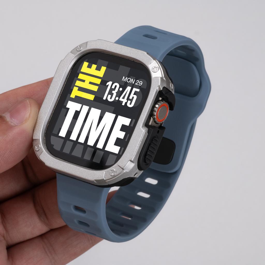 Case+Strap For Apple Watch Ultra 3/2 49mm 40/41 44/45 46mm Protective Cover Silicone Band For Iwatch Series 11 10 9 8 7 6 5 SE3