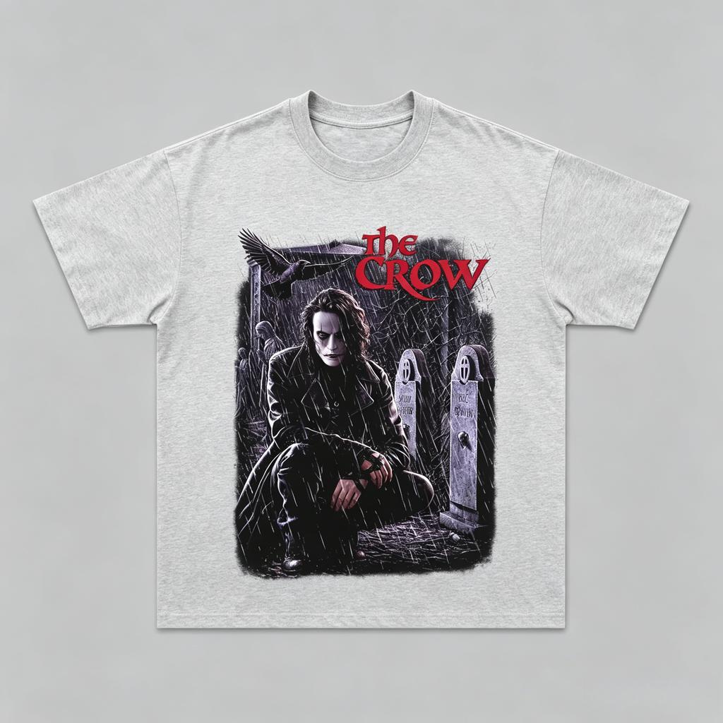 La Corazza Eric Draven Vintage Film Grafica Maglietta Unisex Unisex Casual Cotone Streetwear Fan Top Estate Nuovi Cotone Traspirante Magliette