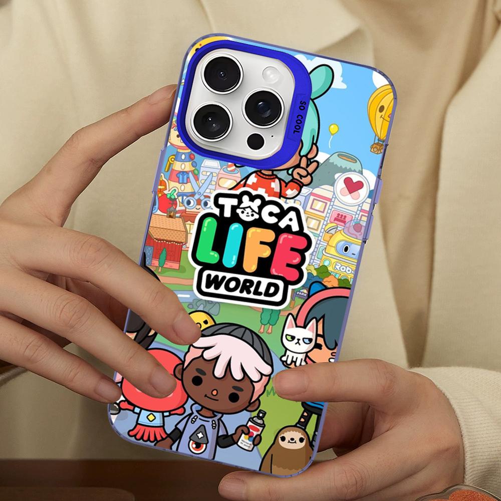 Toca Boca Toca Life World Phone Case For IPhone 16 15 14 13 12 11 Pro Max X XR XSMAX 8 7 Plus Matte Shockproof Back Cover