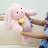 Hugging Flower Rabbit Rabbit Plush Toy Cute Long-eared Rabbit Doll Soothing Cloth Doll Hugging Sleeping Rabbit