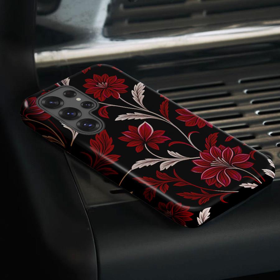 Soft Cover Capa Phone Case for Samsung Galaxy S25 S20 FE S23 A26 S25Ultra A16 S23Ultra A56 S24 Ultra A36 Retro Little Flower