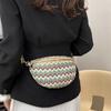 New Trendy Fashionable Mother Child Chest Bag Personalized Stripe Ethnic Style Crossbody Bag High end Simple Versatile Waist Bag