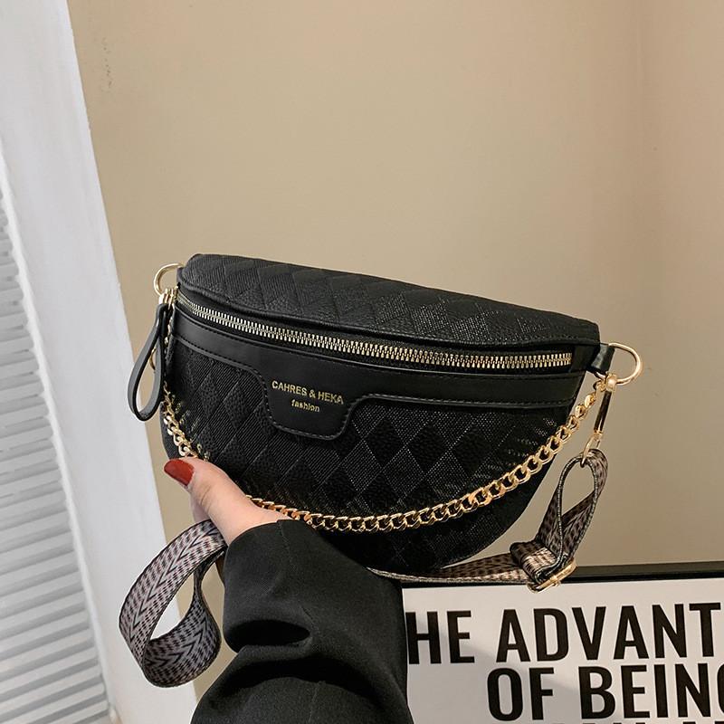 

Vintage Casual Shoulder Bag 2023 New White Khaki Green Black Pu Small Bag чорний