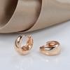 Fashion Glossy Dangle Earrings  Rose Gold Simple Earrings For Women High Quality Daily Fine Jewelry