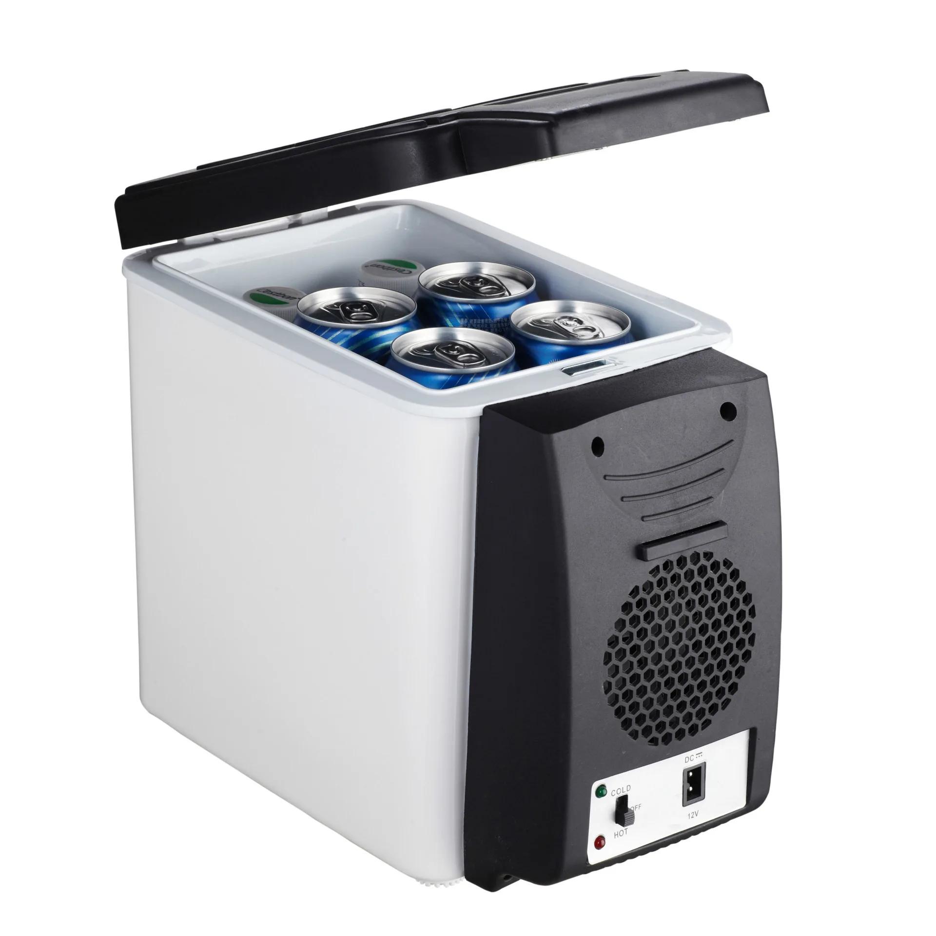 6L 12V Mini Fridge Electric Car Refrigerator Freezer Vehicle Refrigeration and Heating Ice Box Car Electronic Devices Fridge 6L 12V WHITE