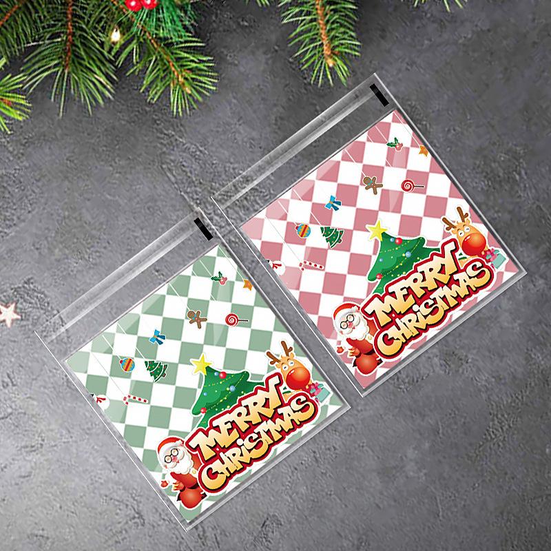 Set Crăciun Fericit Moș Crăciun Cadou Pungă Biscuiți Crăciun Petrecere Acasă Crăciun Formă Biscuiți Crăciun Anul Nou Autocolante Decorațiuni DIY