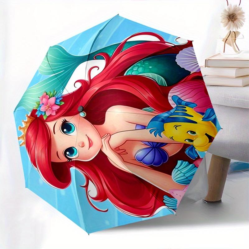 Mermaid,Underwater Automatic Umbrella - Tri-fold Portable Umbrella, Best Holiday Gift for Men and Women, Durable Iron Frame, Playful Design,