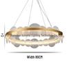 Postmodern Minimalist Nordic Luxury Circular Chandelier for Living Room or Dining Room