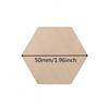 100Pcs Hexagon Blank Wood Chips Unfinished Wooden Plate Decorative Arts Crafts DIY Making Wedding Tags Christmas Blank Gifts