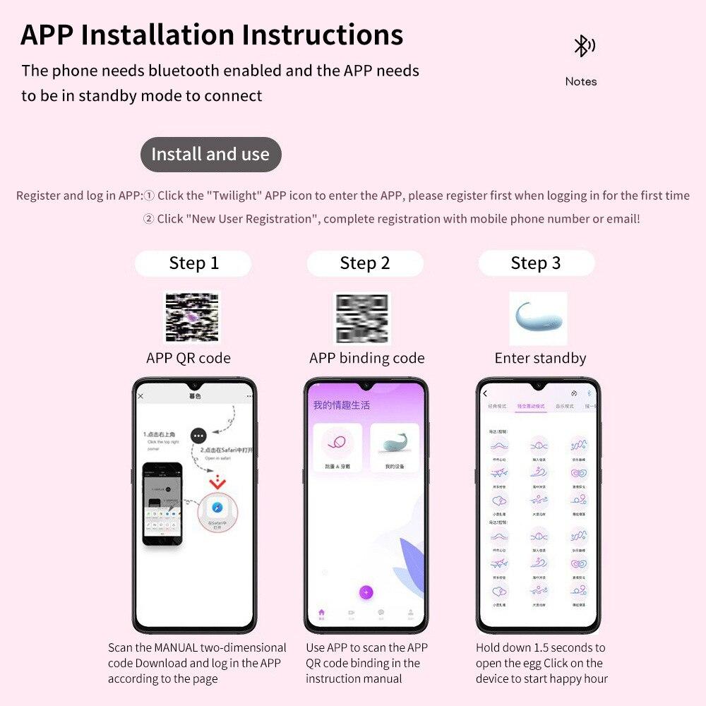 APP Bluetooth Telecomando Flirting Uovo Masturbatori Femminili Vibratore Beni Intimi Prodotti Giocattoli Sessuali per Donne Adulti 18 Negozio