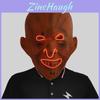 Scary Glowing Pumpkin Head Latex Mask For Halloween Costume Parties And Festivals