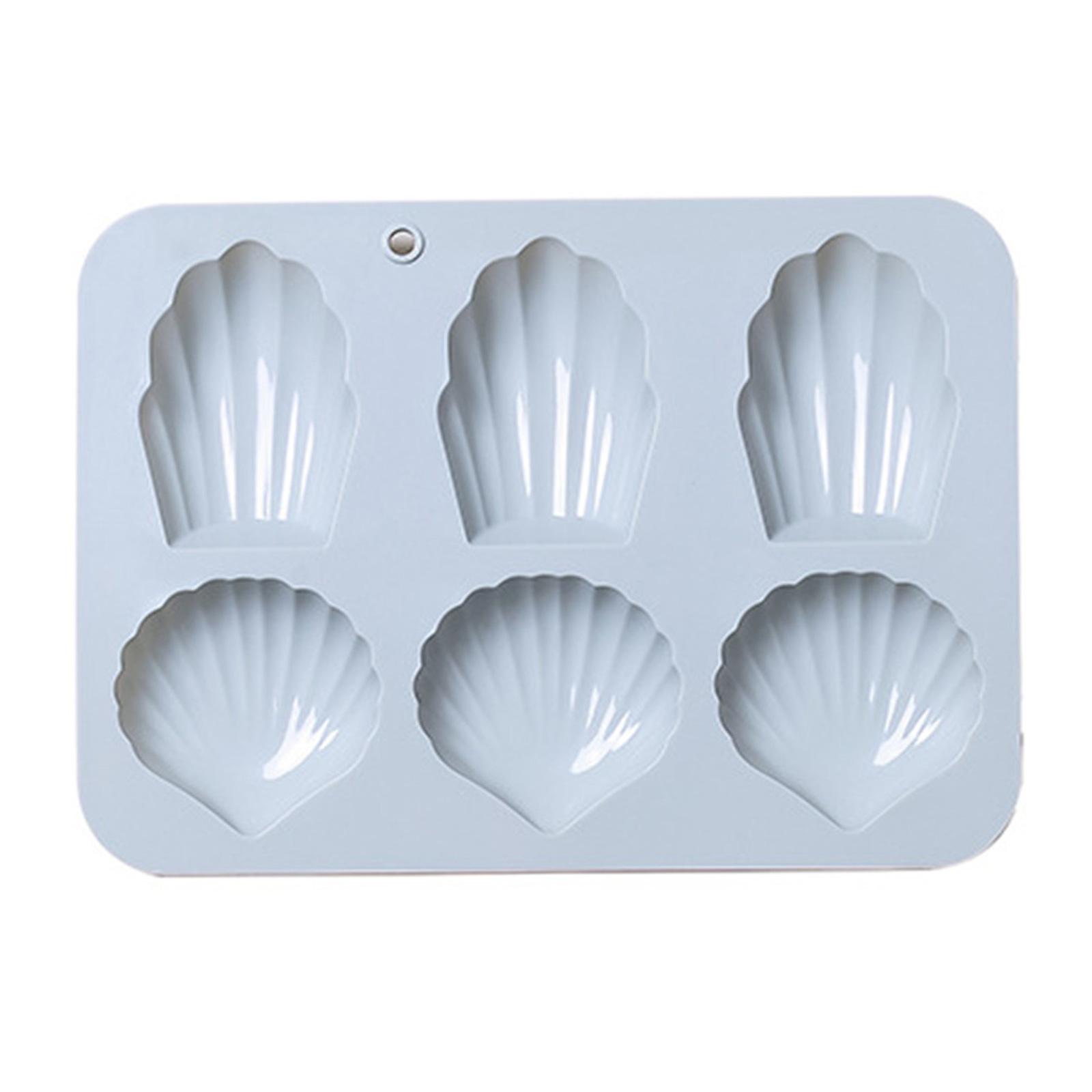 

6-гнездная силиконовая форма Мадлен, форма для шоколада и помадки, форма для мусса, выпечка, украшения, принадлежности для самостоятельного изготовления синий