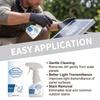 Photovoltaic Panel Cleaner 120Ml/4 Floz JAKEHOE Not-Abrasive Splash for Dirt Buildups Glass Panels, Outdoor Solar Surfaces Routine Care