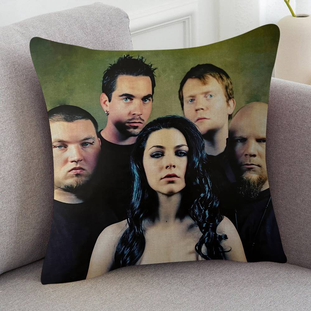 Rock Band Evanescence Cute Cartoon L Game Cushion Cover Pillowcase Upholstery Sofa Throw Pillow Home Decor Pillowcas