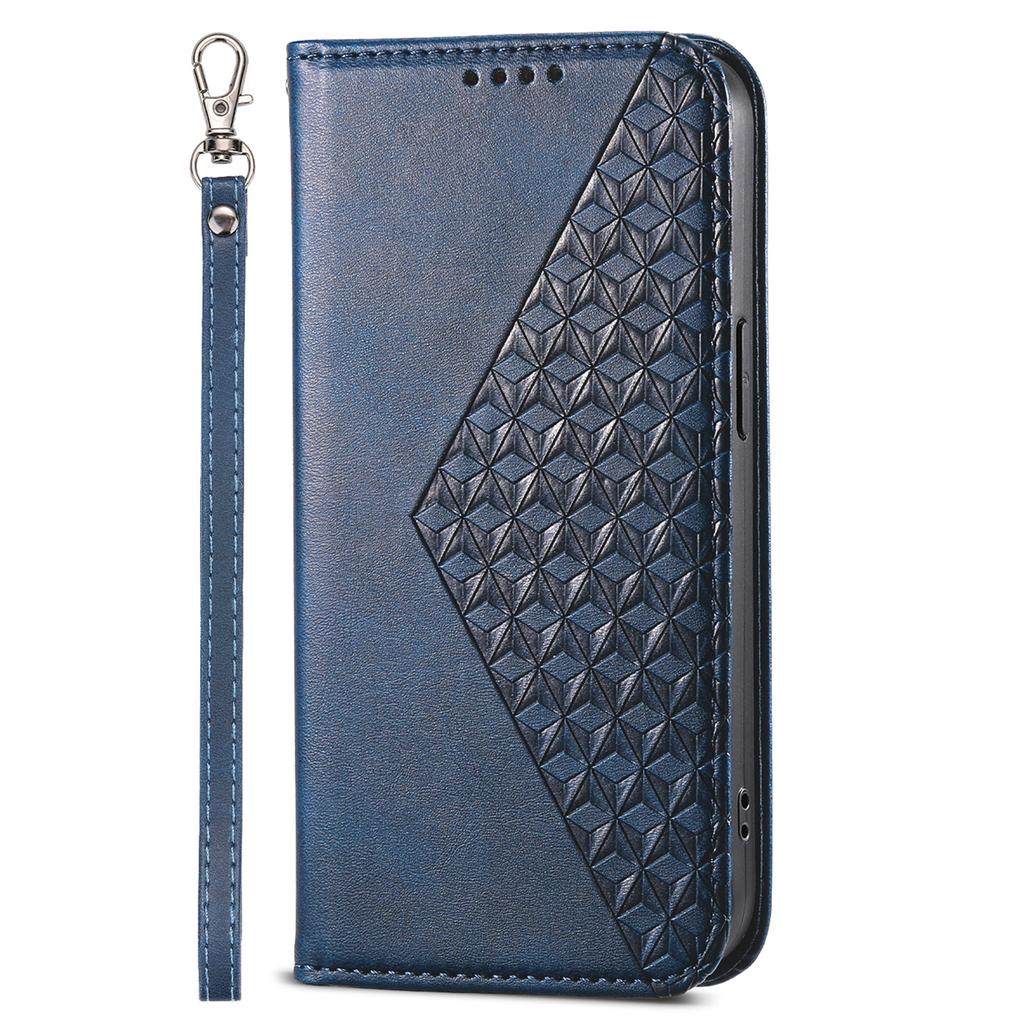 For Xiaomi Redmi Note 13 Pro+ 5G Leather Case Wallet Flip Cover Rhombus Pattern