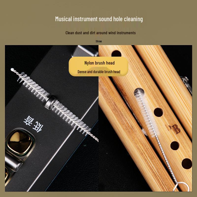 Universal Wind Instrument Cleaning Brush for Electric Instruments, Bawu, Hulusi, and Ocarina Mouthpieces