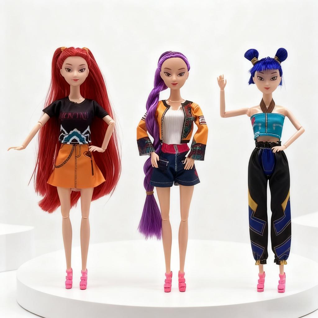 Hot SALE Demon Hunters Action Figure Doll Toy Rumi Mira Zoey Sussy KPop Devil Hunter Character Figurine Bjd Dolls For Fans Gifts