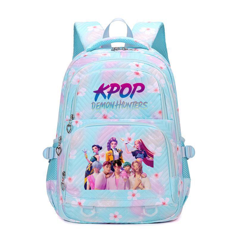 Teen Girl Student Schoolbag With Printed Backpack, Children S Large-Capacity Schoolbag, Cute Cartoon