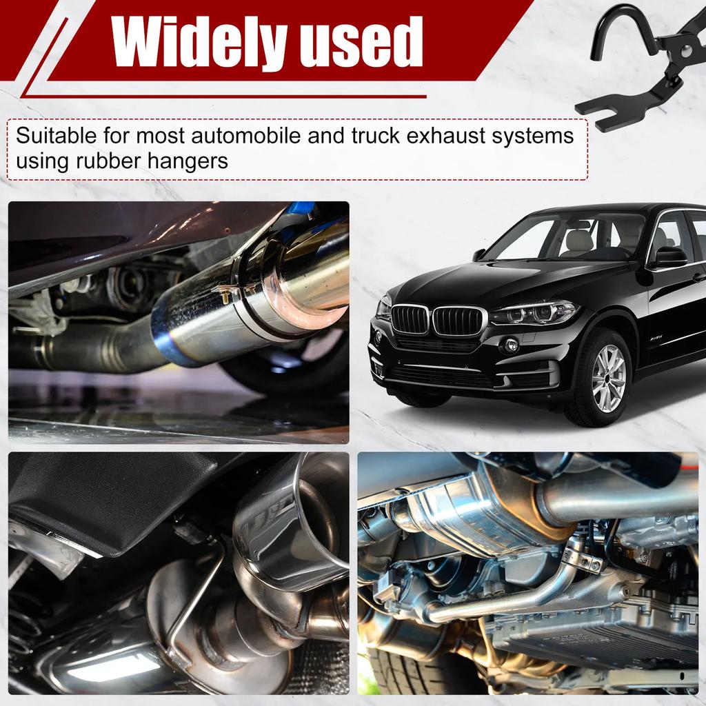 Kleště na držák výfuku automobilu Kleště na demontáž držáku z vysoce uhlíkové oceli Protiskluzový nástroj na demontáž držáku držáku samostatného pryžového držáku