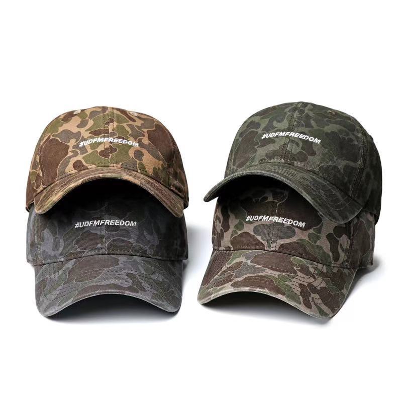 

Tooling letter embroidery versatile outdoor couple camouflage baseball hat curved foreign style duck tongue cap M（56-58cm）