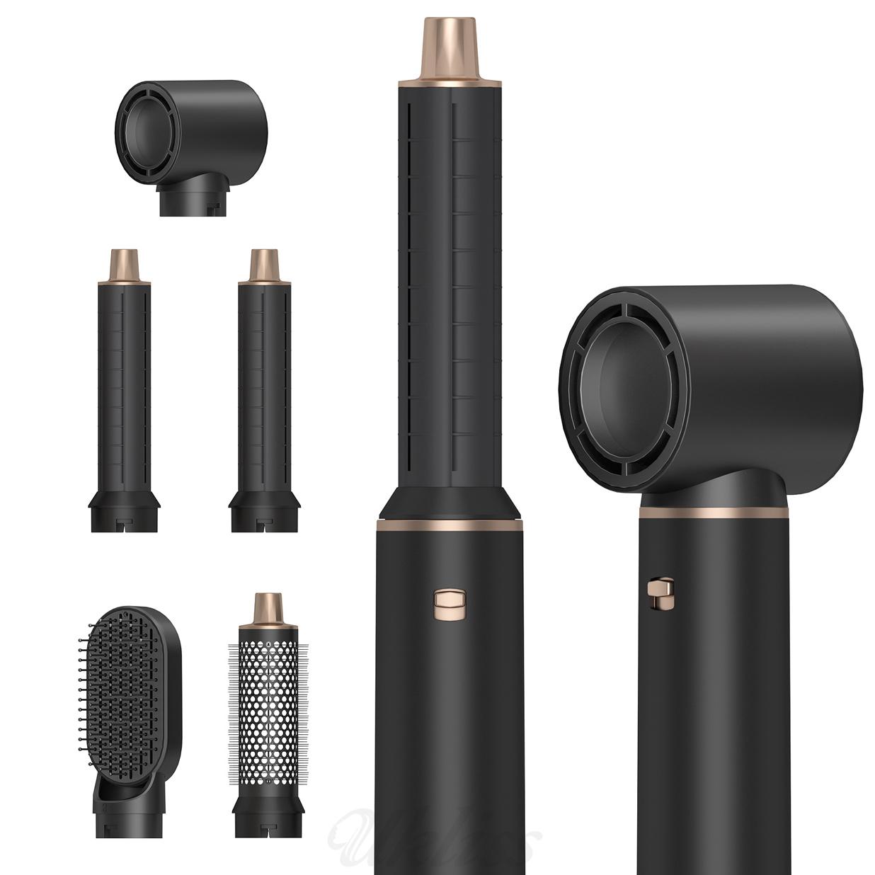 

2-in-1 Hair Dryer for Home Use, Salon Quality Blow Dryer, Straight & Curling, Anti-Damage, Multi-Function Blow Dryer чорний