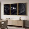 Sports Car Golden Hour Painting Calligraphy 3 PCS Canvas Wall Art Prints for Living Room Decor Modern Fashion Wall Decals