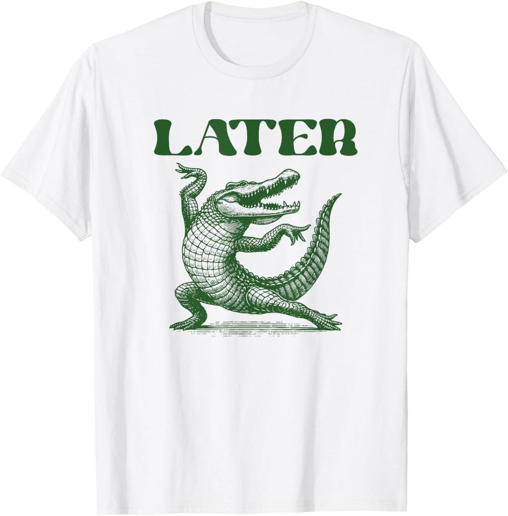 Later Gator Funny Alligator Pun for Kids and Adults T-Shirt
