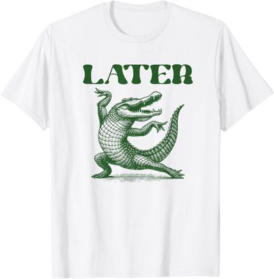 Later Gator Funny Alligator Pun for Kids and Adults T-Shirt