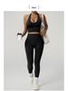 Women's High-Impact Seamless Halter Neck Sports Bra