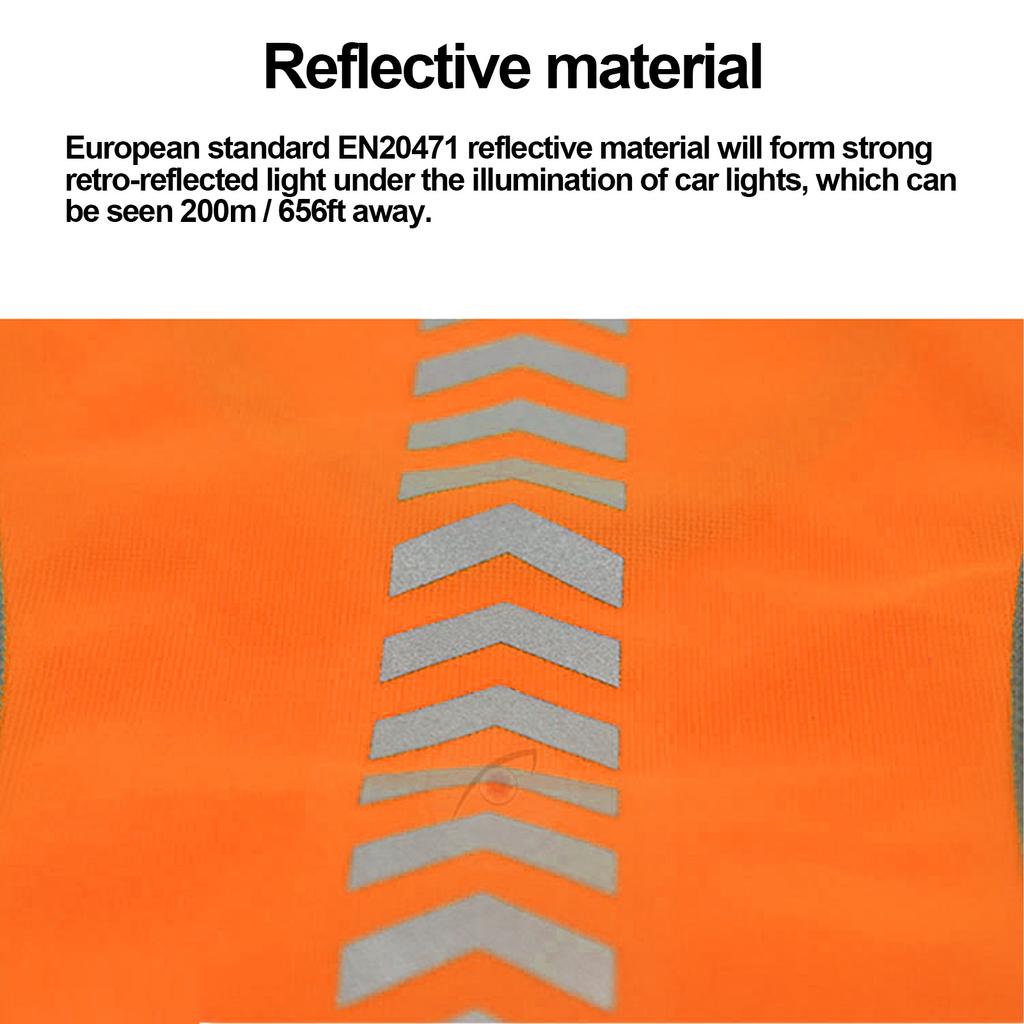 Sicherheitsweste mit hoher Sichtbarkeit Verstellbare reflektierende Jacke zum Laufen, Joggen, Spazierengehen, Radfahren