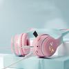 ABS Gradient Wireless Headphones Cat Ear Cat Ear Over Ear Earphones  Ear Headset