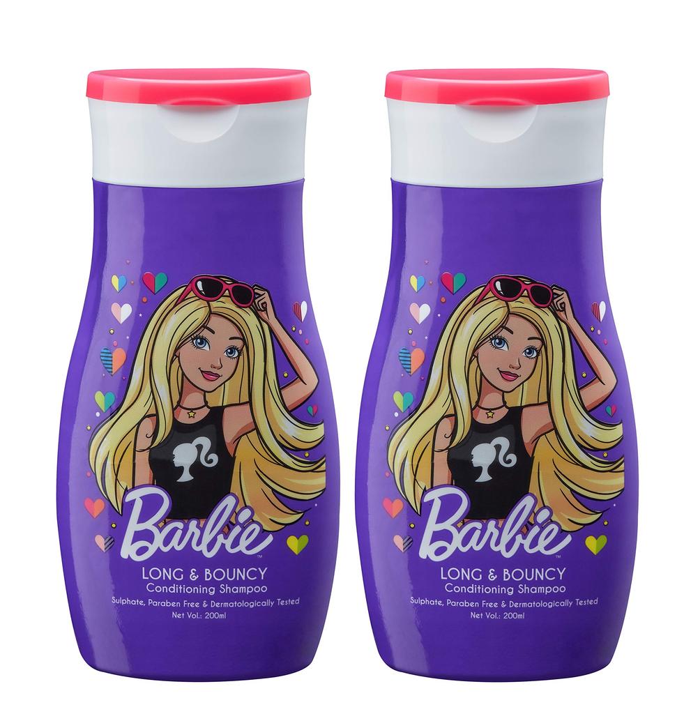 Barbie Conditioning Shampoo - Long & Bouncy 200ml (Pack of 2) | Sulphate & Paraben Free | Dermatologically Tested