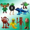 6-18pcs tung sahur figure cartoon toy tralalero tralala bombardment crocodile shimpanzini bananini figures model decoration doll